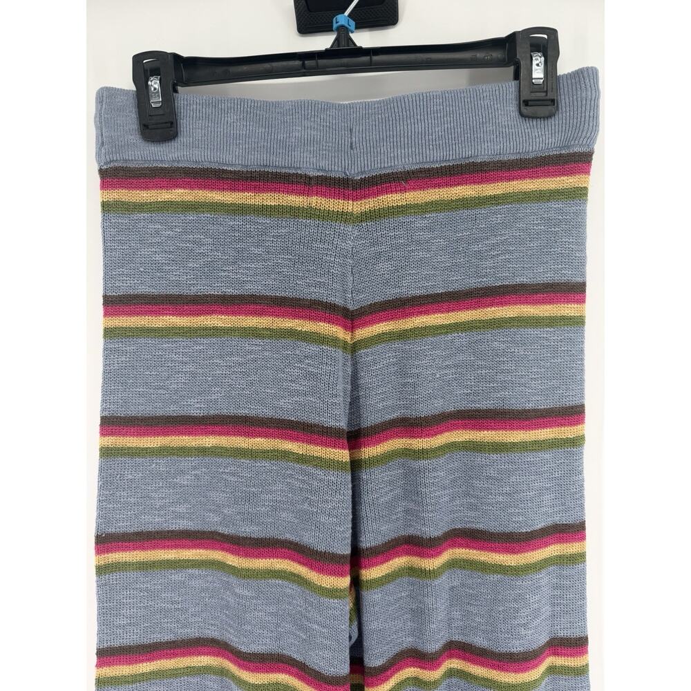FREE PEOPLE BEACH Mariner Sweater Pant Drawstring Womens Medium Multi Striped - Picture 7 of 9